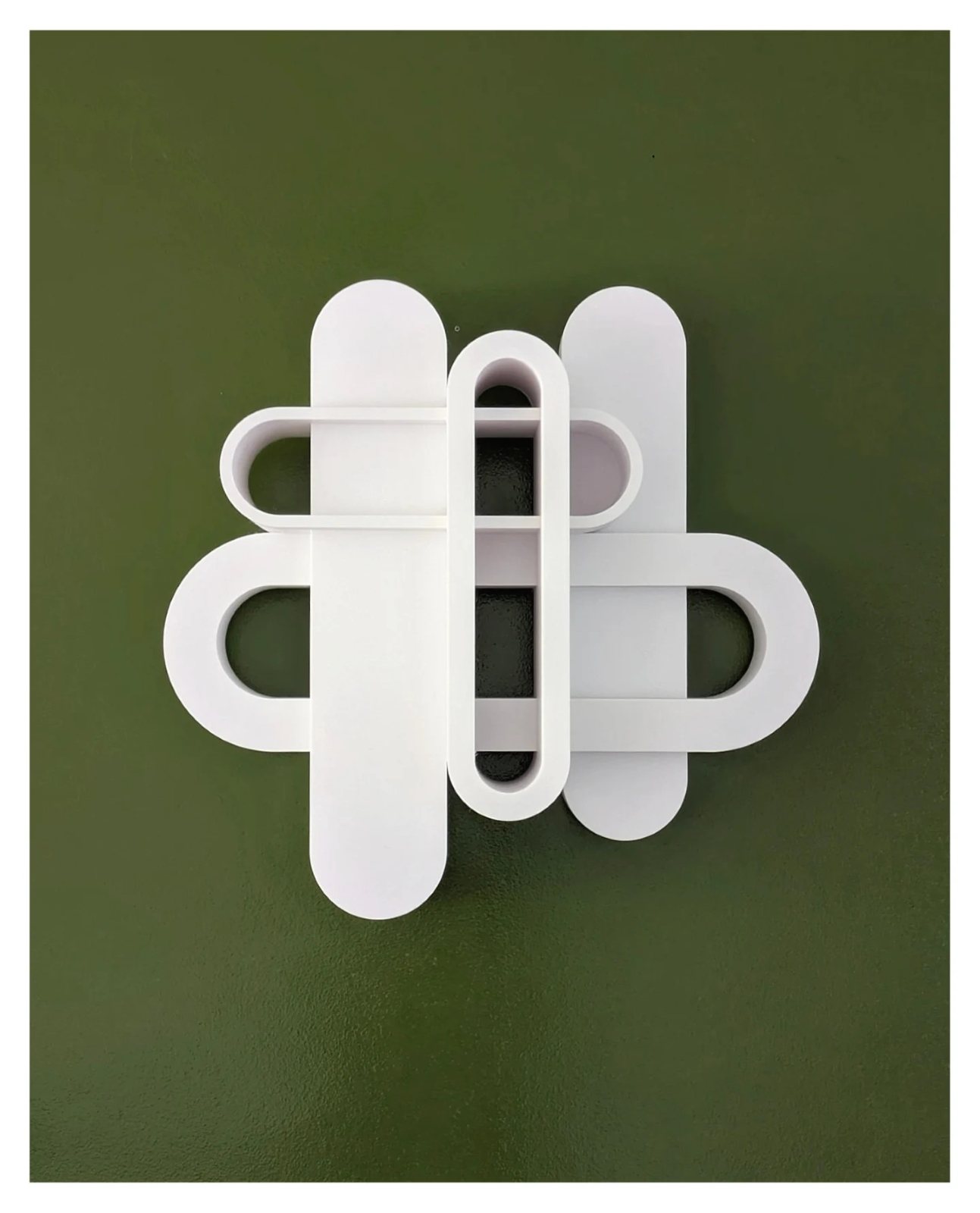 White on the Green Wall, 2026 · Impressions 3D · Eric Lugtigheid (2/3)