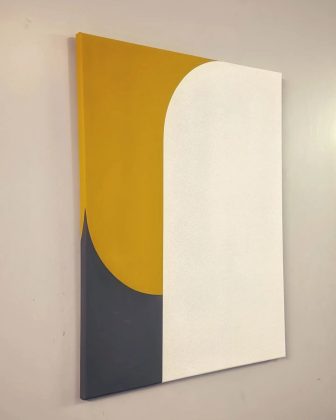two lines..., three colours, 2023 · Paintings · Eric Lugtigheid
